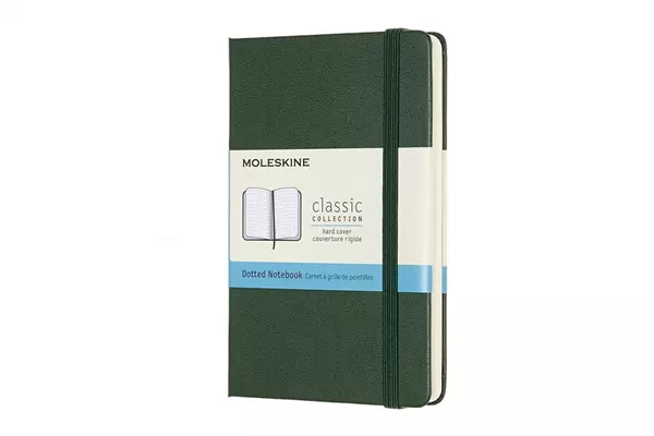 Een Moleskine Dotted Hard Cover Notebook Pocket Myrtle Green koop je bij Moleskine.nl